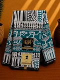 tissu pagne bleu/blanc, Ndop Bamiléké Cameroun, africain 3/6 yard, Ndop bamilékés Cameroun, ventes solidaire,lafermedeleo,Djankawax,