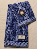 tissu pagne bleu/blanc, Ndop Bamiléké Cameroun, africain 3/6 yard, Ndop bamilékés Cameroun, ventes solidaire,lafermedeleo,Djankawax,