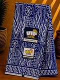 Ndop Bamiléké Cameroun bleu, 6 yard, Djankawax, tissus pagnes, wax,