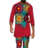 Ensemble homme en tissu pagne wax, djankawax, vêtements, couple, Cameroun,