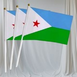 Drapeau main Djibouti, Supporters, Fans, Football, Cameroun