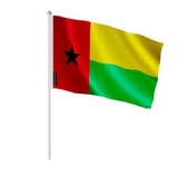 Drapeau main Guinée-Bissau, Supporters, Fans, Football, Cameroun