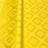 Tissu Bazin jaune en coton, Djankawax, tissu au mètre,