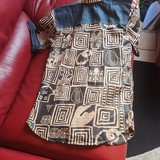 Chemise homme en tissu pagne wax du Cameroun,