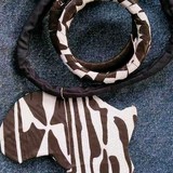 Bracelet en tissu pagne wax africain,