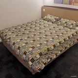 Housse de couette + taies en tissu pagne wax africain,