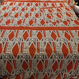 Reversible duvet + pillowcases in wax fabric,