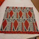 Oreillers en tissu pagne Ndop Cameroun,