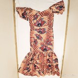 Robe de cérémonie en tissu pagne wax,djankawax,