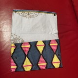 Pochette papiers maquillage en tissu pagne wax,Djankawax,