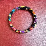 Bracelet en tissu pagne wax africain,