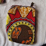 Trousse Pochette de maquillage en Tissu pagne wax