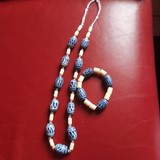 Parure Collier + Bracelets + Boucles d'oreilles Ndop Cameroun, Djankawax.