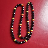 Collier rasta en perles fait main Cameroun,Djankawax.