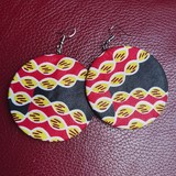 Sale African Wax Pagnen Djankawax Fabric Earrings Online,