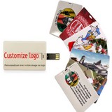 Carte De Crédit USB 2.0 Flash Drive 8, 16, 32GB à Personnaliser