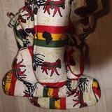 Pencil case in African wax loincloth fabric,