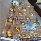 Tissu pagne wax Journée des enseignant(e)s Cameroun,