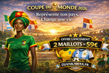 Offre spéciale, 2 à 59€, Maillots, ensemblse enfants, et Accessoires Football Can, Africa, Diaspora Africaine, drapeau,  