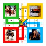 Ludo Jeu à personnaliser avec vos photos images, Djankawax, Ludo, Afrique, jeu de société, jeu africain,