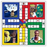 Ludo, bois Cameroun à personnaliser avec vos photos images, jeu de société, Djankawax,