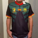  Cameroon Black Football Jersey,Maillot Cameroun, noir Football, Lions indomptables,