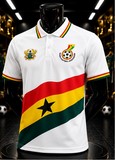 Maillot de Football Ghana 2025/26, blanc, BlackStars, supporter ghanéen, Football Africain. africa. can, Afrique, football, djankawax, Africa Football, noir, Diaspora Africaine, drapeau,