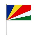 Drapeau main Seychelles, Supporters, Fans, Football, Cameroun