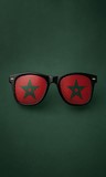 Lunettes de soleil, Drapeau national, supporters Cameroun,Self-adhesive stickers, temporary tattoo Cameroon,Drapeau main supporters Tunisie,