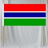 Drapeau main Gambie, Supporters, Fans, Football, Cameroun