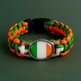 Bracelet plaque acier, Drapeau national, supporters ,Drapeau, fans supporters, Côte d'Ivoire,