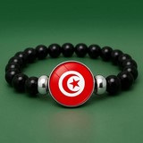 Bracelet perles, Drapeau national, supporters ,Drapeau, fans supporters, Algérie,