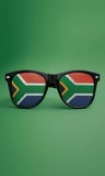 Lunettes de soleil, Drapeau national, supporters Cameroun,Self-adhesive stickers, temporary tattoo Cameroon,Drapeau main supporters Afrique du sud,