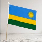 Drapeau main Rwanda, Supporters, Fans, Football, Cameroun