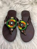 Sandales, mules artinat africain du Cameroun, 