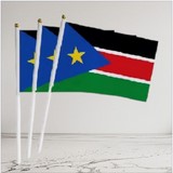 Drapeau main South Soudan, Supporters, Fans, Football, Cameroun