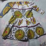 Robe enfant en tissu pagne wax du Cameroun,vêtements,enfants,djankawax,