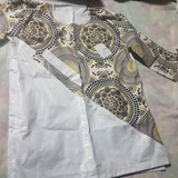 Chemise homme en tissu pagne wax du Cameroun