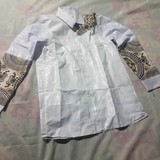 Chemise homme en tissu pagne wax du Cameroun