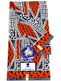 tissu pagne orange/blanc, Ndop Bamiléké Cameroun, africain 3/6 yard, Ndop bamilékés Cameroun, ventes solidaire,lafermedeleo,Djankawax,