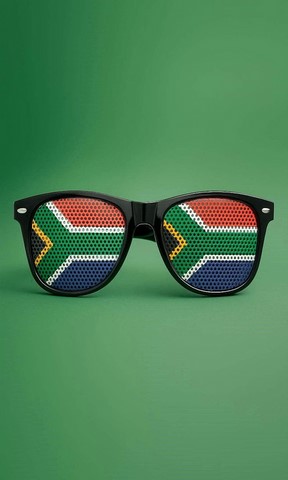Lunettes de soleil, Drapeau national, supporters Cameroun,Self-adhesive stickers, temporary tattoo Cameroon,Drapeau main supporters Afrique du sud,